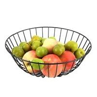 Panier de rangement pour fruits avec poignée, panier de rangement pour aliments et légumes de cuisine, étagère de rangement en métal détachable - Product Image 6