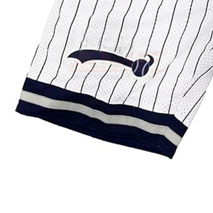 Short de baseball en tissu Oxford léger 100% polyester pour homme, taille élastique numérique respirante, décontracté, solide de haute qualité - Product Image 2