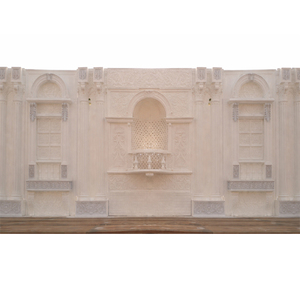 Escenario de Boda Occidental Completamente Tallado en Fibra, Hermoso Color Blanco, Diseño Moderno, Escenario de Boda Indio con Temática Abierta, Instalación en Canadá - Product Image 1