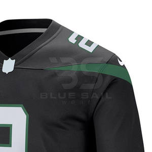 Maillot de football américain tendance en gros personnalisé 100% polyester maillot de football américain en maille conception par sublimation - Product Image 4