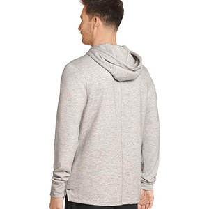 Color marrón cómodo Unisex hombres Oem hombres moda estilo personalizado Atlético OEM bajo Moq algodón polar sudadera térmica sudaderas con capucha - Product Image 2