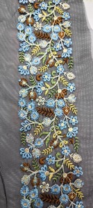 Adorno de encaje bordado de pestañas clásico para mujer elegante, ropa de moda, adorno de encaje bordado con hilo metálico para lujo - Product Image 4