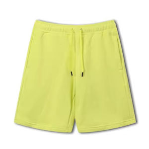 Venta al por mayor Fitness 3 Seam Cordón Baggy Fit Deportes Pantalones cortos Logo impreso Algodón Spandex Mezcla de tela Pantalones cortos de sudor Hombres - Product Image 5