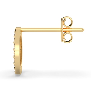 Boucles d'oreilles à visser en or massif 14 carats certifiées REYES IGI avec diamants de laboratoire CVD pour femmes, bijoux de luxe pour mariage - Product Image 4