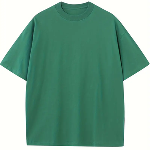 T-shirts surdimensionnés personnalisés en coton lourd 300 GSM pour hommes, t-shirts à col rond personnalisés pour le hip-hop et le streetwear - Product Image 5