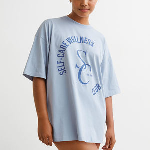 T-shirt uni et personnalisé pour femmes, 100% coton, couleur unie, avec logo OEM, couleurs pour filles, vente en gros - Product Image 2