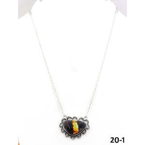 Collier style Southwest en turquoise et argent sterling, motif fleur et chiffres serti clos, chaîne à maillons, bijoux religieux - Product Image 3