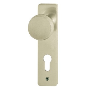 HOPPE 58/202K Aluminium F1 Distance 72 mm PZ <b>Door</b> <b>Plates</b> Button Escutcheon - Product Image 1