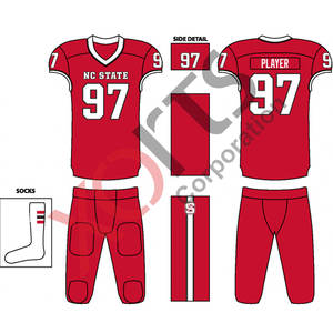 Uniforme Football Américain Design Personnalisé Sublimation Brodé Tackle Twill Nom et Numéro de l'équipe Football Américain Jersey Hommes - Product Image 1