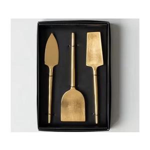 Nouveau Style En Acier Inoxydable Plaqué Or et Noir Fromage Ensemble De Luxe Maison Hôtel Restaurant Couteau À Fromage Ensemble Outils De Cuisine - Product Image 4