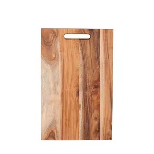 Venta al por mayor tabla de cortar de madera de caucho natural con ranura de jugo para utensilios de cocina - Product Image 4