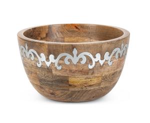 Bol à salade en bois massif fait à la main Nouveau design Forme moyenne Mariages Fêtes Restaurants Bol en bois de vente chaude - Product Image 3