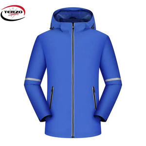 Veste coupe-vent personnalisée en polyester réfléchissant de haute qualité pour hommes, imperméable, sports d'extérieur, grande taille pour l'hiver - Product Image 3