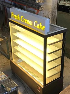 ตู้โชว์เค้กแบบตั้งโต๊ะอุณหภูมิเดียวสุดหรู พร้อมไฟ LED สำหรับร้านเบเกอรี่และร้านขนมหวาน - Product Image 2