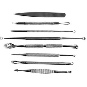 Juego de 8 Extractores de Puntos Negros de Acero Inoxidable Alemán de la Mejor Calidad, Venta al por Mayor - Product Image 2