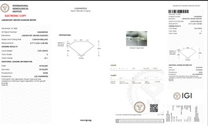 2.05ct Coussin Brillant Cut Lab-grown Diamond IGI Certified E Color VS1 Clarity Lab-Stone - Product Image 5