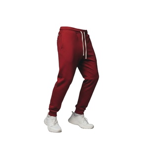 กางเกงวอร์มผู้ชายเอวกลางผ้าฟลีซเนื้อหนัก 345 กรัม คุณภาพสูง ผลิตตามสั่ง ผ้าฝ้ายผสมโพลีเอสเตอร์ มีกระเป๋าและปลายขาจั๊มพ์ - Product Image 2