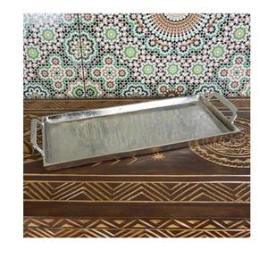 ถาดอลูมิเนียมสำหรับเสิร์ฟอาหารแบบตั้งโต๊ะสีเงินขนาดและรูปร่างแบบกำหนดเองได้ถาดเสิร์ฟอาหารใช้ในโรงแรมและใช้ในบ้าน - Product Image 6