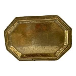 Lot de 2 Tary de service en laiton métallique avec forme et taille personnalisées avec poignée dorée polie finie de Rana Overseas Inc - Product Image 6