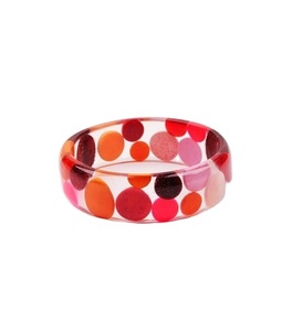 Bracelet en résine tendance et mignon, à pois colorés, bijoux unisexes de qualité supérieure, bracelets en acrylique élégants pour femme - Product Image 2