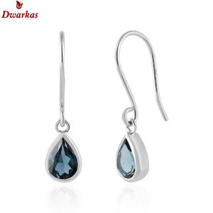 925 argent sterling forme de poire labradorite pierres précieuses boucles d'oreilles ODM OEM fournisseur bijoux - Product Image 4