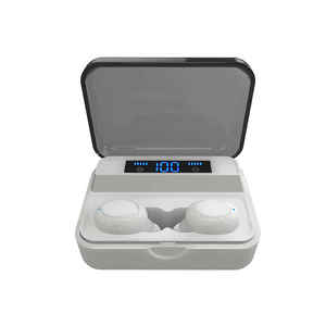 Audífonos Inalámbricos BTK-ZR53 con Bluetooth V5.0, Audífonos Deportivos Estéreo Blancos con Control Táctil Resistente al Sudor - Product Image 1