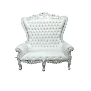 Chaises Roi Et Reine Trône Pas Cher Design Personnalisé Chaise de luxe Haute Qualité Location de Mariage Blanc Grand Lion Produits Indonésie - Product Image 1