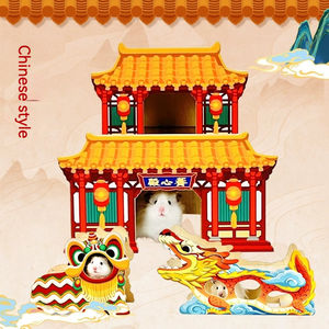 Design original <span class=keywords><strong>de</strong></span> la dernière grande <span class=keywords><strong>maison</strong></span> <span class=keywords><strong>de</strong></span> hamster en bois personnalisable - Product Image 5