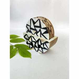 แผ่นรองกระดูกไม้แบบฝังลายไม้อย่างยั่งยืนสำหรับตกแต่งโต๊ะสไตล์คลาสสิกสำหรับบ้านร้านอาหารสำนักงานหรือคาเฟ่ - Product Image 1