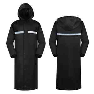 Modern Single-Person Reflective Nylon Motorcycle <b>Raincoat</b> Detachable Hood Waterproof Outdoor Camping Tour Rainwear - Product Image 5
