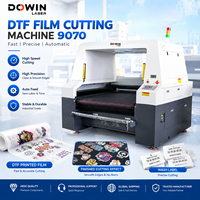 Machine de découpe de film DTF DOWIN 90x70cm avec scanner de vision CCD pour la découpe professionnelle de films DTF et d'étiquettes de soin pour vêtements