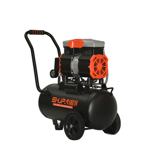 Compresseur d'air à piston silencieux sans huile 110V/220V 25L à prix d'usine, composants de moteur portables pour les mines - Product Image 3