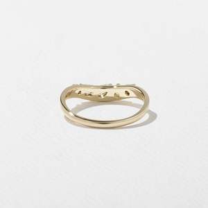 Bague de luxe en moissanite ronde et diamant en or 10 carats, bijoux de fiançailles et de mariage, fournisseur OEM ODM, vendeur en ligne, grossiste - Product Image 6