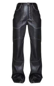 Pantalones de Cuero Personalizados para Mujer, Pantalones de Moda Urbana, Diseño Elegante, Moda Moderna, Calidad Premium, Pantalones de Cuero para Mujer - Product Image 2