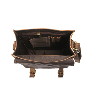 Venta al por mayor de fábrica, artesanías vintage, bolso cruzado de cuero con estilo de lujo, correa de hombro única, bolso para ordenador portátil para mujeres y hombres - Product Image 3