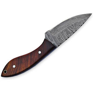 มีดสกินเนอร์เหล็กดามัสกัสทำมือสำหรับล่าสัตว์บุชคราฟท์และคอลเลกชันอุปกรณ์กลางแจ้ง - Product Image 3