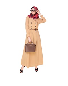 Abrigo estilo Abaya islámico modesto abrigo moderno Casual Dubai última colección vestido musulmán ropa islámica Venta caliente - Product Image 3
