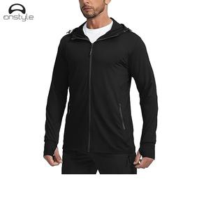 Pull à capuche de randonnée thermique coupe-vent et chaud pour hommes avec logos personnalisés de haute qualité - Product Image 3