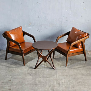 Modern Design Cafe Table and Chairs <b>Set</b> for 2 Square Booth Seat <b>Restaurant</b> Furniture <b>Set</b> for Hotel Use Sofa <b>Set</b> CBSF023 - Product Image 2