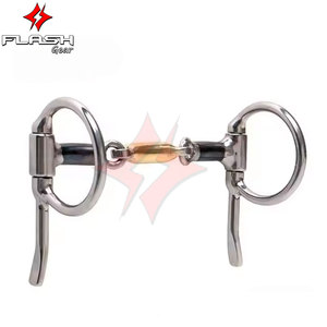 Baucher Snaffle Korsteel hecho a medida, Media mejilla, broca holandesa, relleno suave, anillo suelto de acero inoxidable, broca de plata alemana para montar - Product Image 3