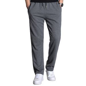 2024 été léger décontracté coupe régulière hommes toile Joggers pantalons de survêtement vêtements de sport tricot pantalon jambe large - Product Image 1