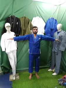 ชุดยูนิฟอร์ม Jiu Jitsu น้ำหนักเบาสีพื้นแห้งเร็วศิลปะการต่อสู้ชุดเด็กจี2024ใหม่ - Product Image 6