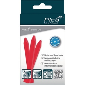 Tiza de Marcado Clásica ECO 591 Roja sin Papel, Caja de 12 Piezas, Producto Ecológico de PICA - Product Image 3