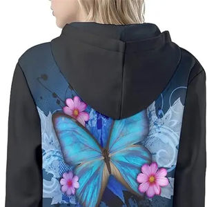 Sweat à capuche polaire surdimensionné pour homme, respirant, coupe-vent, épais et chaud, en laine, avec fermeture éclair, personnalisable avec logo – Collection Automne (Vente en gros) - Product Image 3