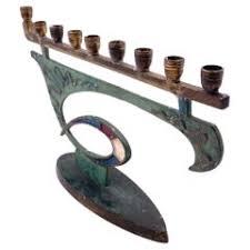 Ornamental Brass Menorah Candle Holder Jewish Hanukkah <b>Lamp</b> Decorative Candle Stand Home Decor - Product Image 6