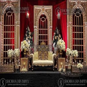 Taj <b>Frame</b> for <b>Wedding</b> Backstage Decorations - Product Image 4