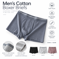 Sous-vêtements pour hommes en coton respirant, doux et extensible, vente en gros, fabricant, usine, OEM, stock pour usage quotidien
