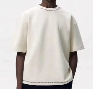 เสื้อยืดบ็อกซี่ลายไหล่ตกเสื้อโอเวอร์ไซส์ลายพิมพ์พัฟเสื้อโอเวอร์ไซส์กราฟิกออกแบบได้ตามต้องการ - Product Image 3