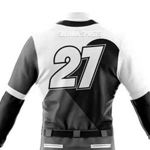 Conjunto de Pantalones y Camiseta de Béisbol Personalizable, Transpirable, Estampado, Ropa Deportiva, Sublimación, Absorbe la Humedad, Secado Rápido, Venta al Por Mayor - Product Image 5
