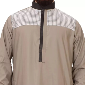 Jubba Homme 2026 de Haute Qualité, Nouveau Design, Meilleure Vente, Vêtement Islamique Couleur Unie Grande Taille Thobe Confortable, Vente en Gros - Product Image 5